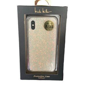 Nicole Miller Cell Phone Case IPhone‎ X/XS Sparkly Iridescent Confetti NEW NWT